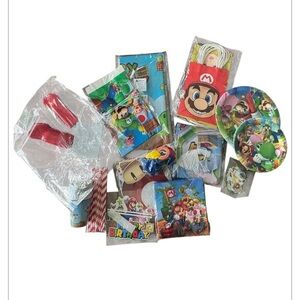 SUPER MARIO BROTHERS Party Supplies Bundle  Set 100+ pieces